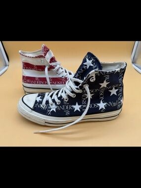 Converse x JW Anderson Chuck 70 High Top Sneakers Stars Stripes Size US 9.5 W